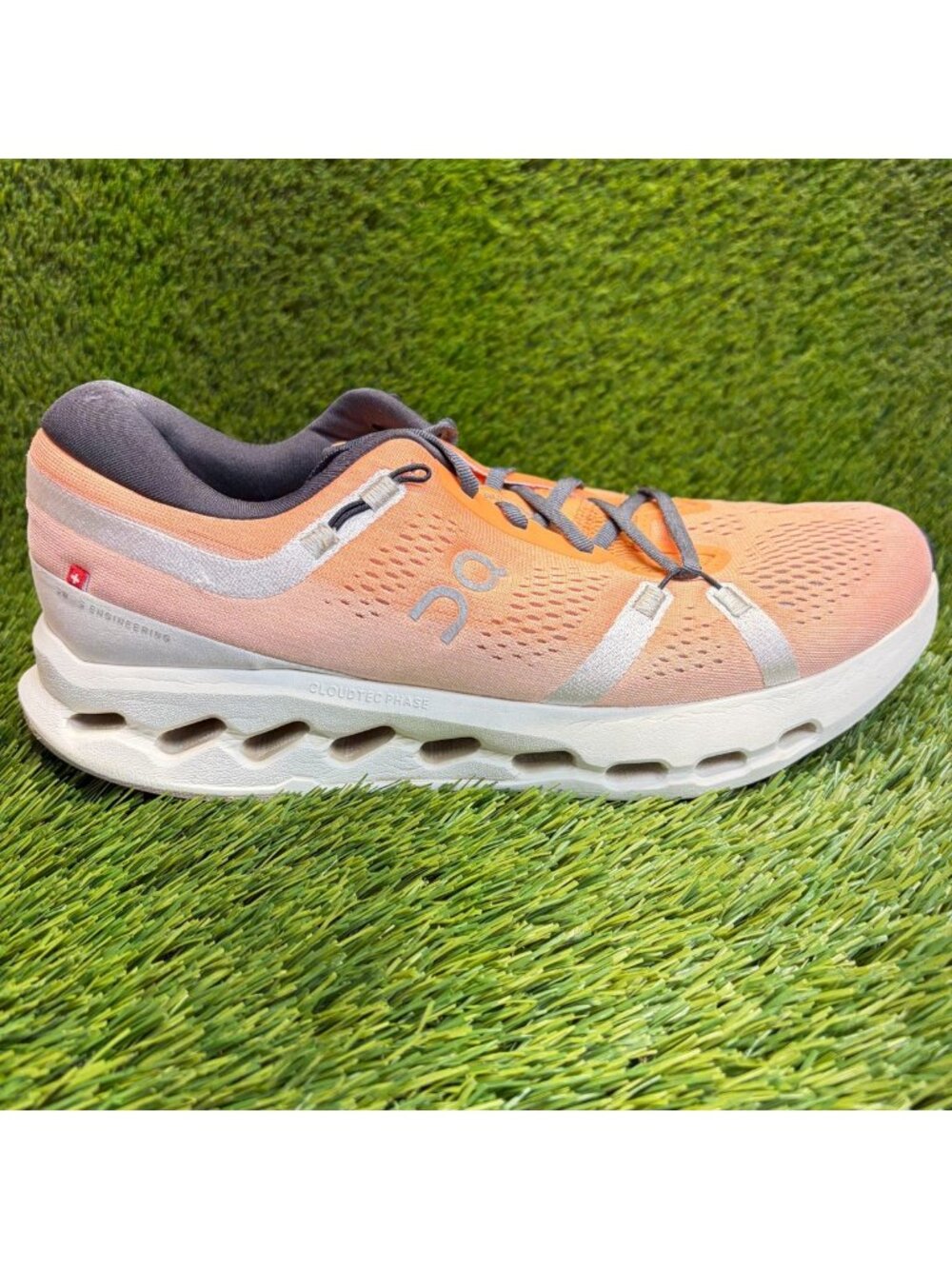 On Cloudsurfer 2 Mens Size 10.5 Orange Athletic Running Walking Shoes Sneakers